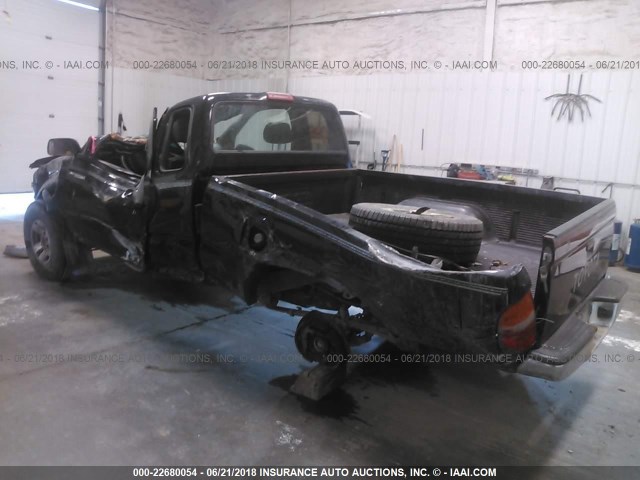 4TAWM72N9TZ137319 - 1996 TOYOTA TACOMA XTRACAB BLACK photo 3