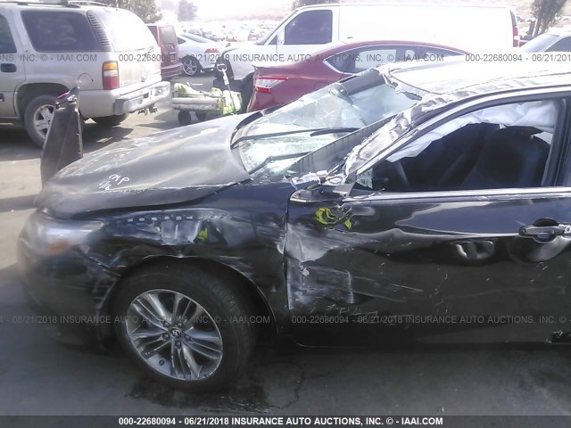 4T1BF1FK1FU995682 - 2015 TOYOTA CAMRY LE/XLE/SE/XSE BLACK photo 6