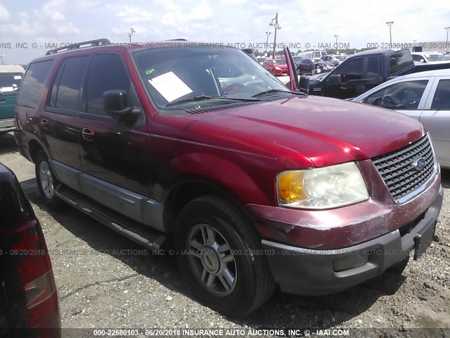 1FMPU15536LA61052 - 2006 FORD EXPEDITION XLT RED photo 1