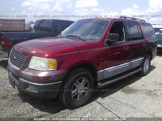 1FMPU15536LA61052 - 2006 FORD EXPEDITION XLT RED photo 2