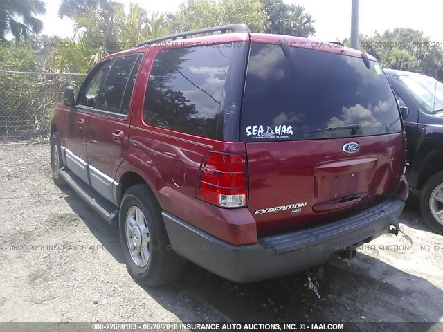 1FMPU15536LA61052 - 2006 FORD EXPEDITION XLT RED photo 3