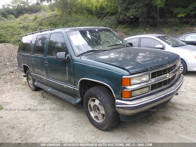 1GNFK16K5SJ456261 - 1995 CHEVROLET SUBURBAN K1500 GREEN photo 1