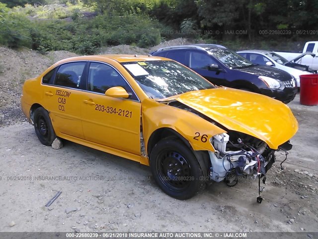 2G1WD5E31C1179018 - 2012 CHEVROLET IMPALA POLICE YELLOW photo 1