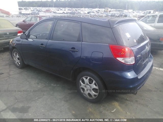 2T1KR32E03C039870 - 2003 TOYOTA COROLLA MATRIX XR Dark Blue photo 3