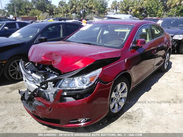 1G4GH5E36DF178212 - 2013 BUICK LACROSSE PREMIUM RED photo 2