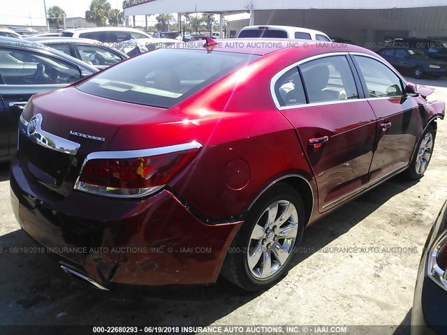 1G4GH5E36DF178212 - 2013 BUICK LACROSSE PREMIUM RED photo 4