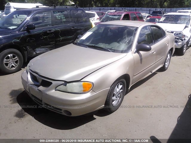 1G2NE52F54M568222 - 2004 PONTIAC GRAND AM SE GOLD photo 2