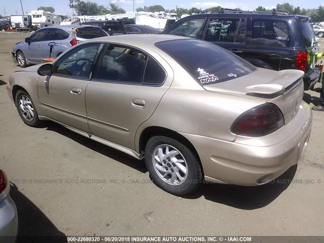 1G2NE52F54M568222 - 2004 PONTIAC GRAND AM SE GOLD photo 3