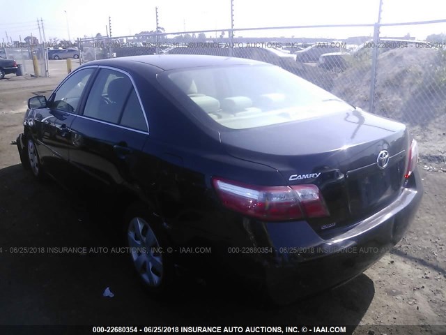 JTNBE46K073072895 - 2007 TOYOTA CAMRY NEW GENERAT CE/LE/XLE/SE BLACK photo 3