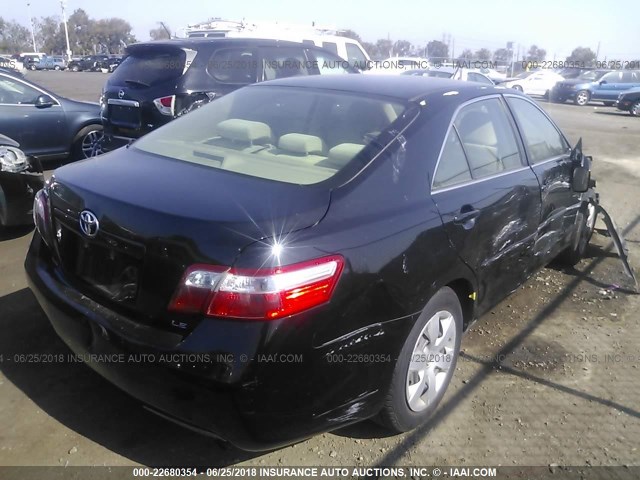JTNBE46K073072895 - 2007 TOYOTA CAMRY NEW GENERAT CE/LE/XLE/SE BLACK photo 4