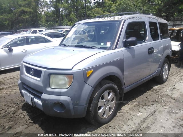 5J6YH273X4L019550 - 2004 HONDA ELEMENT LX SILVER photo 2