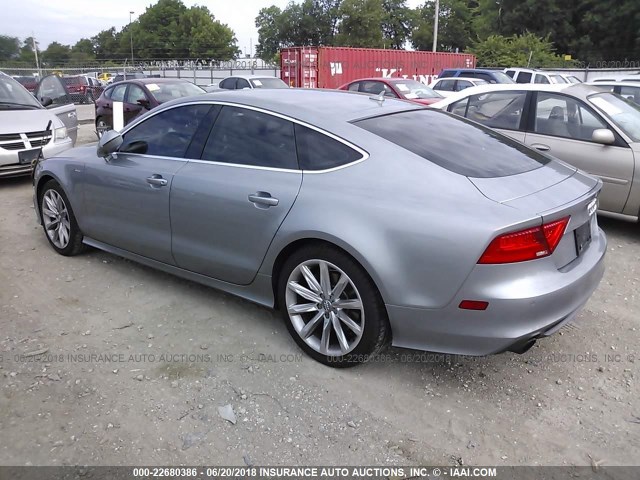 WAU2GAFC7CN168962 - 2012 AUDI A7 PRESTIGE SILVER photo 3