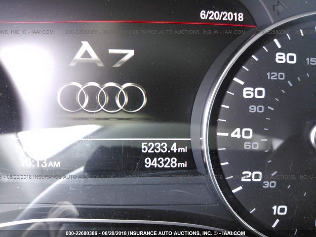 WAU2GAFC7CN168962 - 2012 AUDI A7 PRESTIGE SILVER photo 7