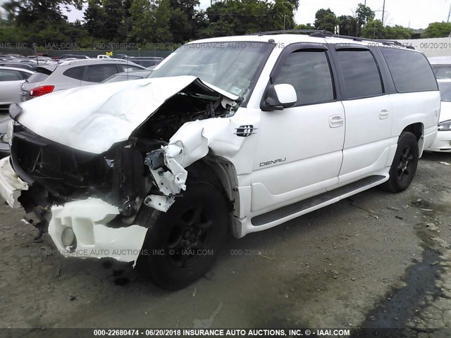 1GKFK66U02J212528 - 2002 GMC DENALI XL K1500 WHITE photo 2