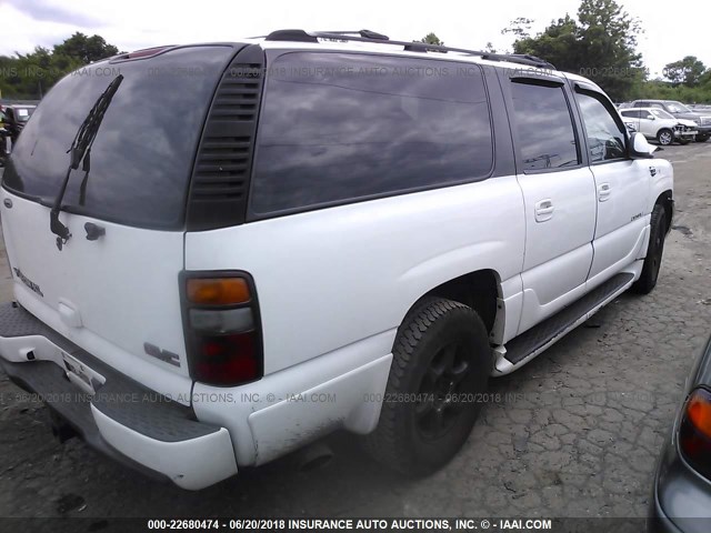 1GKFK66U02J212528 - 2002 GMC DENALI XL K1500 WHITE photo 4