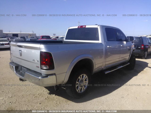 3C63D3EL8CG153240 - 2012 DODGE RAM 3500 LARAMIE SILVER photo 4