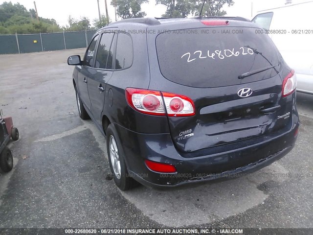 5XYZGDAB7BG080694 - 2011 HYUNDAI SANTA FE GLS BROWN photo 3