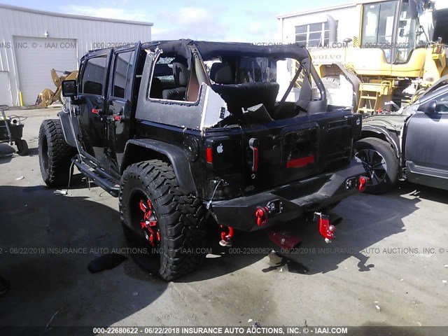 1C4BJWDG7DL705883 - 2013 JEEP WRANGLER UNLIMITE SPORT BLACK photo 3