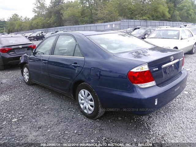 4T1BE32K75U020154 - 2005 TOYOTA CAMRY LE/XLE/SE Mavi foto 3