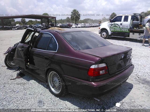 WBADT43441GF58036 - 2001 BMW 525 I AUTOMATIC BURGUNDY photo 3