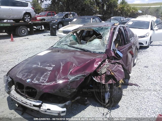 WBADT43441GF58036 - 2001 BMW 525 I AUTOMATIC BURGUNDY photo 6