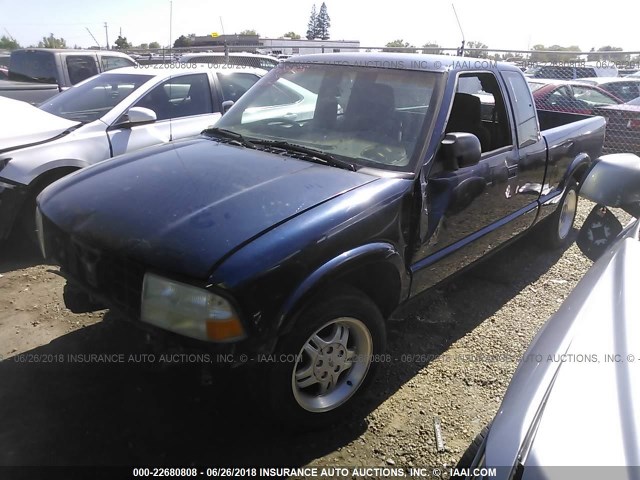 1GTCS1940Y8120350 - 2000 GMC SONOMA Dark Blue photo 2