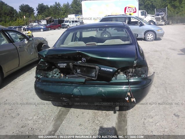 1YVGF22C515228817 - 2001 MAZDA 626 ES/LX GREEN photo 6