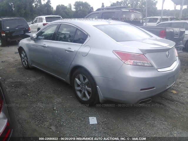 19UUA8F51EA007512 - 2014 ACURA TL TECH SILVER photo 3