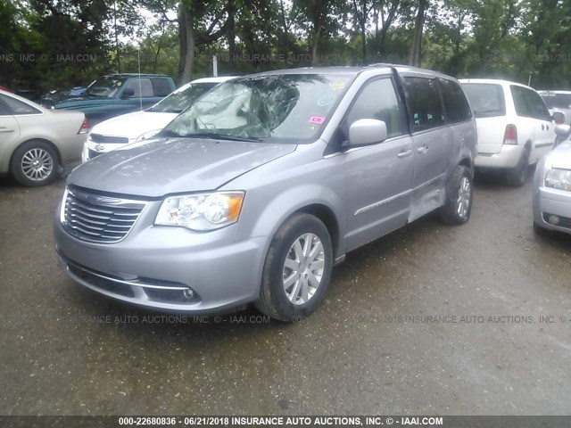 2C4RC1BG4GR301580 - 2016 CHRYSLER TOWN & COUNTRY TOURING GRAY photo 2