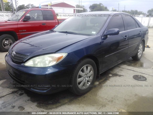 4T1BE32K92U545289 - 2002 TOYOTA CAMRY LE/XLE/SE ლურჯი ფოტო 2