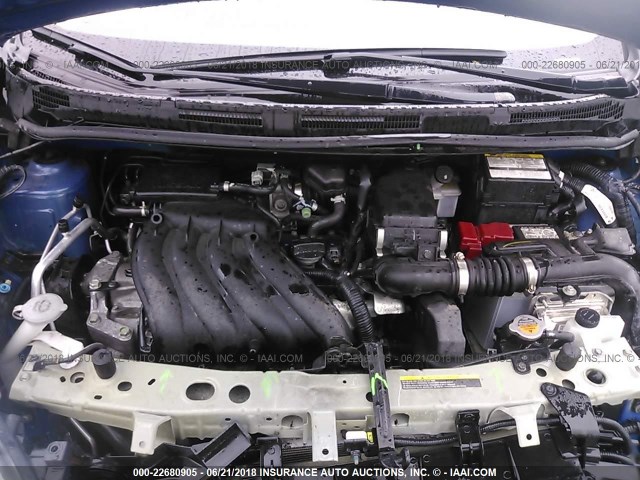 3N1CE2CP1EL368400 - 2014 NISSAN VERSA NOTE S/S PLUS/SV/SL BLUE photo 10