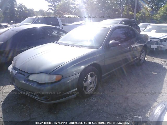 2G1WW12E259114756 - 2005 CHEVROLET MONTE CARLO LS Сұр фото 2