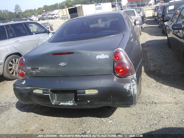 2G1WW12E259114756 - 2005 CHEVROLET MONTE CARLO LS Сұр фото 6