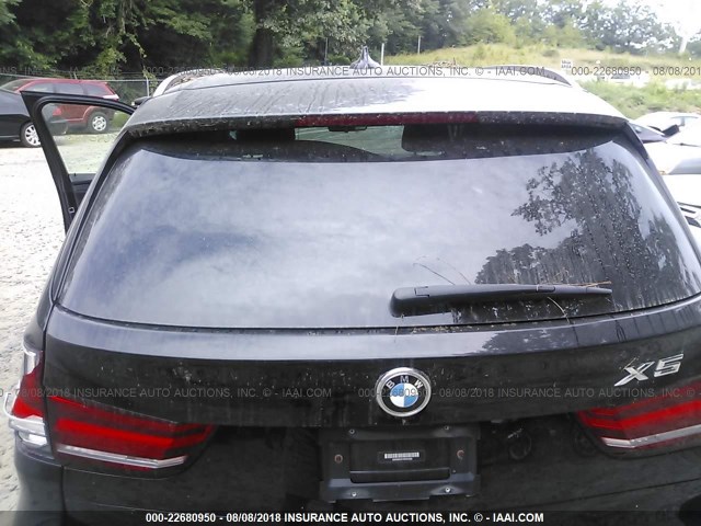 5UXKR0C51H0V67625 - 2017 BMW X5 XDRIVE35I BLACK photo 8
