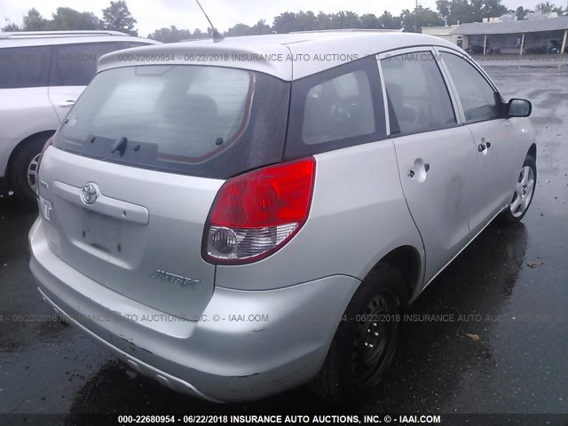 2T1KR32EX4C225787 - 2004 TOYOTA COROLLA MATRIX XR SILVER photo 4