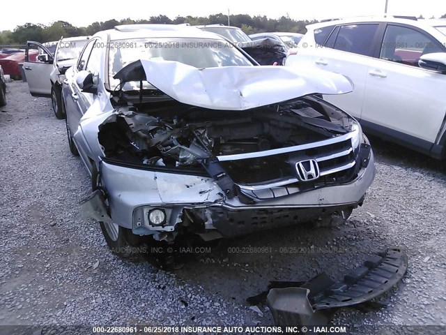 5J6TF3H39DL005336 - 2013 HONDA CROSSTOUR EX SILVER photo 6