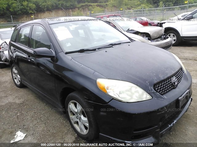 2T1LR32E33C070714 - 2003 TOYOTA COROLLA MATRIX XR BLACK photo 1