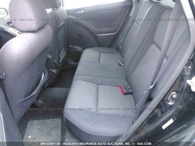 2T1LR32E33C070714 - 2003 TOYOTA COROLLA MATRIX XR BLACK photo 8