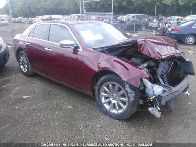 2C3CA5CGXBH599637 - 2011 CHRYSLER 300 LIMITED RED photo 1