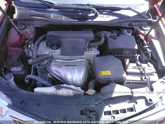 4T4BF1FK4ER439581 - 2014 TOYOTA CAMRY L/SE/LE/XLE 红色 照片 10