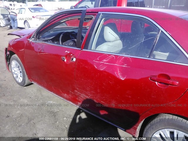 4T4BF1FK4ER439581 - 2014 TOYOTA CAMRY L/SE/LE/XLE RED photo 6