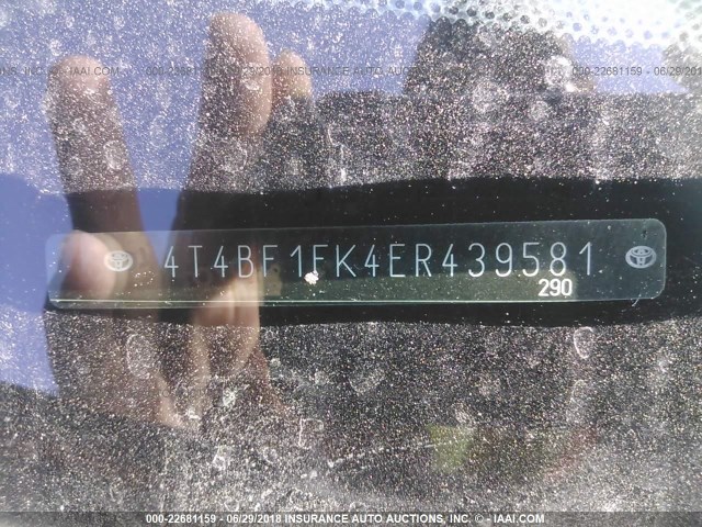 4T4BF1FK4ER439581 - 2014 TOYOTA CAMRY L/SE/LE/XLE 红色 照片 9