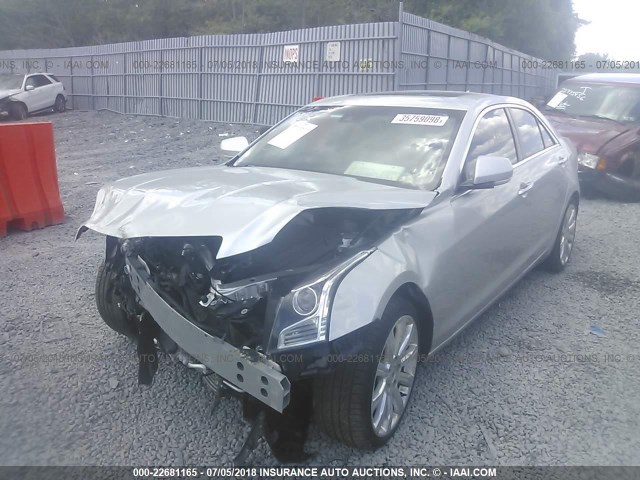 1G6AB5SX1E0175762 - 2014 CADILLAC ATS LUXURY SILVER photo 2