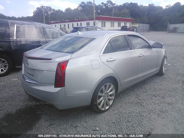 1G6AB5SX1E0175762 - 2014 CADILLAC ATS LUXURY SILVER photo 4