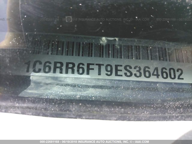 1C6RR6FT9ES364602 - 2014 RAM 1500 ST BLACK photo 9