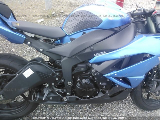 JKAZX4R109A012138 - 2009 KAWASAKI ZX600 R BLUE photo 8