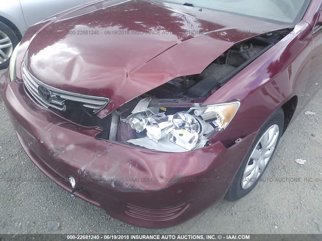 4T1BE32K35U040885 - 2005 TOYOTA CAMRY LE/XLE/SE იასამნისფერი ფოტო 6