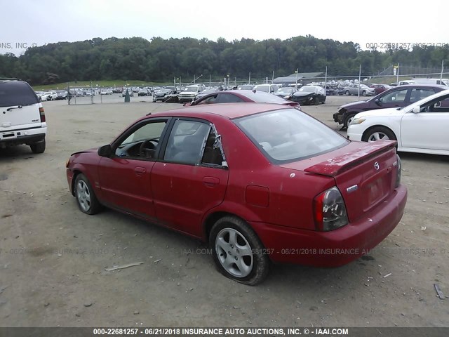 JM1BJ2212X0155439 - 1999 MAZDA PROTEGE ES RED photo 3