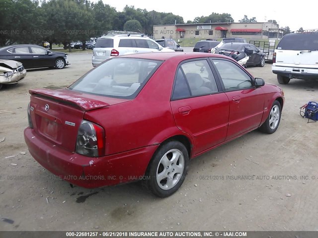JM1BJ2212X0155439 - 1999 MAZDA PROTEGE ES RED photo 4
