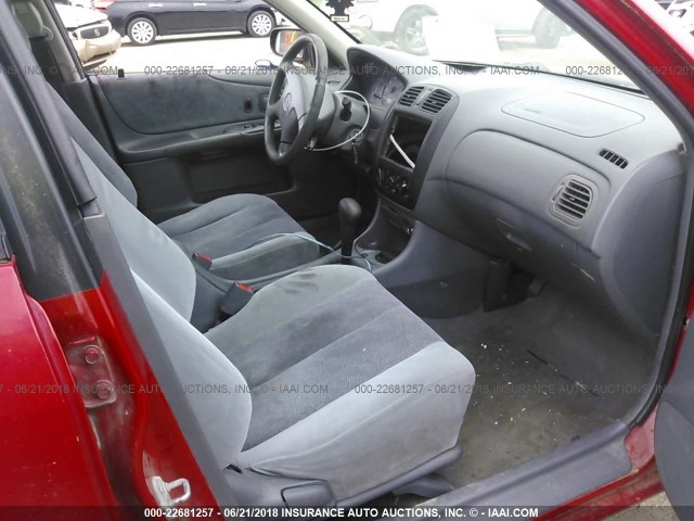 JM1BJ2212X0155439 - 1999 MAZDA PROTEGE ES RED photo 5